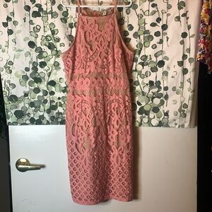 Haute Monde flower embroidered dress